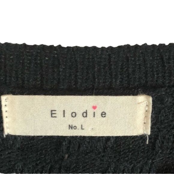 Elodie black sweater dress, size large - Picture 7 of 8